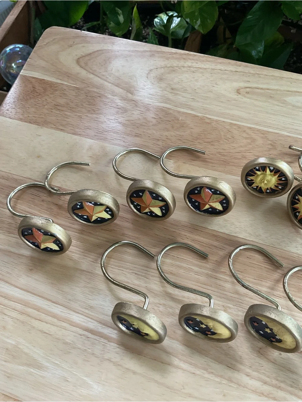 Celestial Star & Sun Decorative Curtain holders